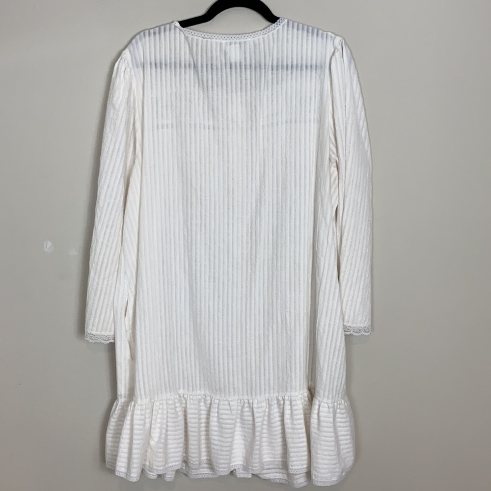 Vintage Willow Creek White Prairie Mini Shirt Dress - Picture 3 of 6